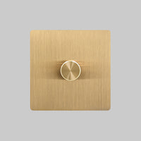 multiway brass 1 gang dimmer switch