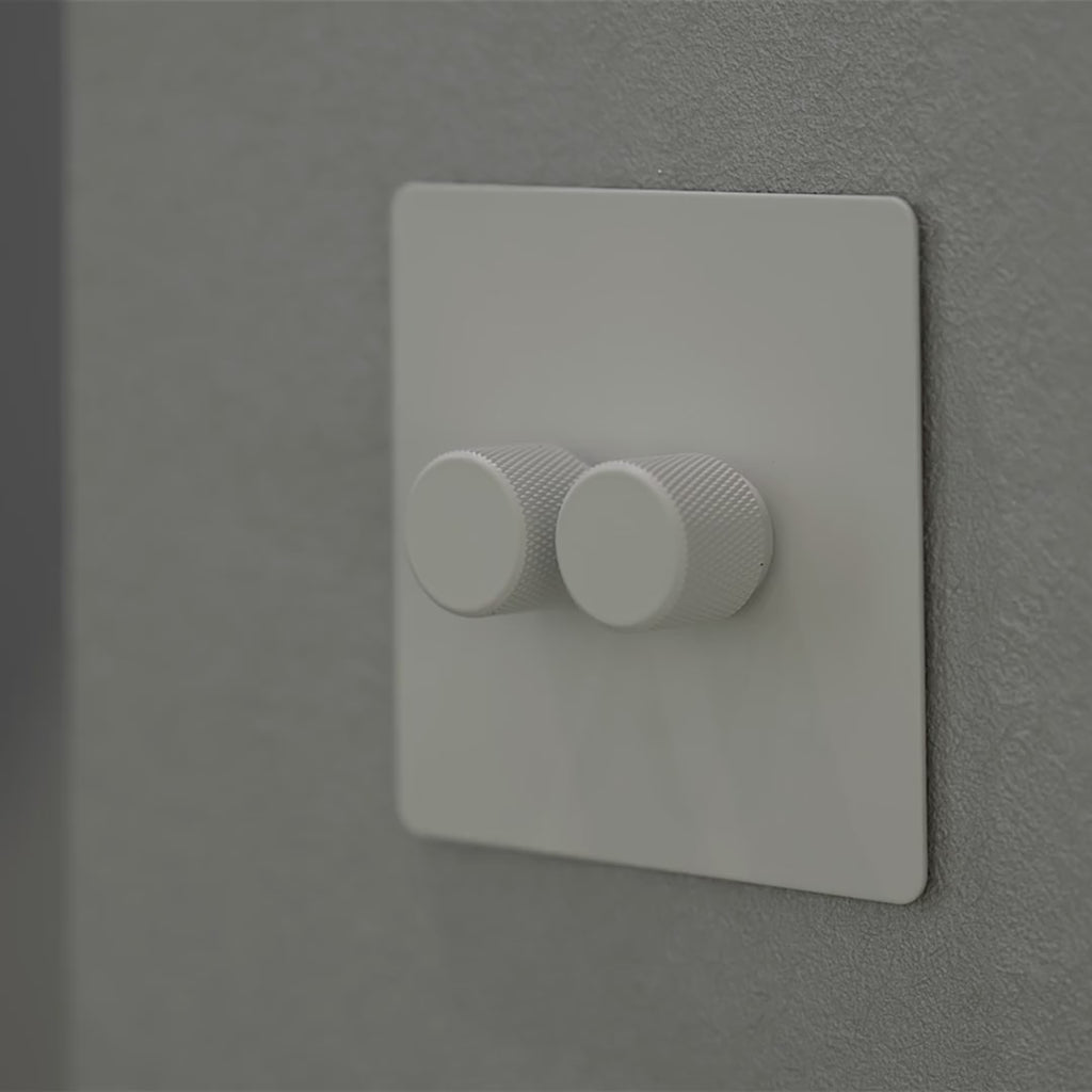 2 gang cream intermediate dummy dimmer