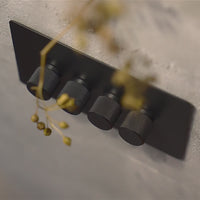 black 4 gang 2 way dummy dimmer switch for led