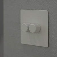 2 gang cream dimmable 0-10v led switch