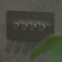 4 gang intermediate steel dummy dimmer