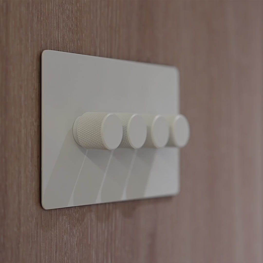 Intermediate_switch_4_Gang_White(4 gang cream intermediate dummy dimmer)