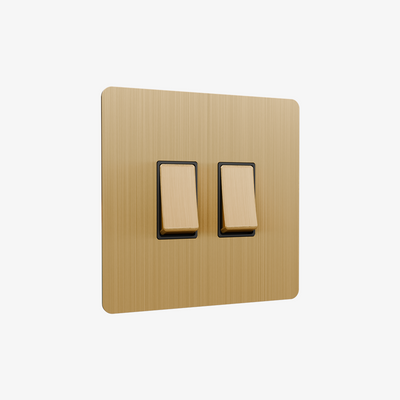 Zigbee Smart Rocker Switch-Brushed Brass(1-4G)