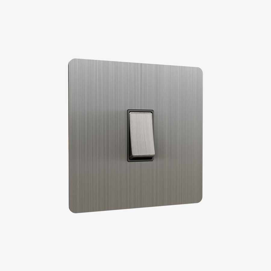Zigbee Smart Rocker Light Switch-Stainless Steel 1-4 Gang