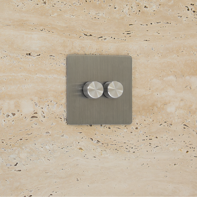 Light Switch - Solid Stainless Steel 1-4 Gang