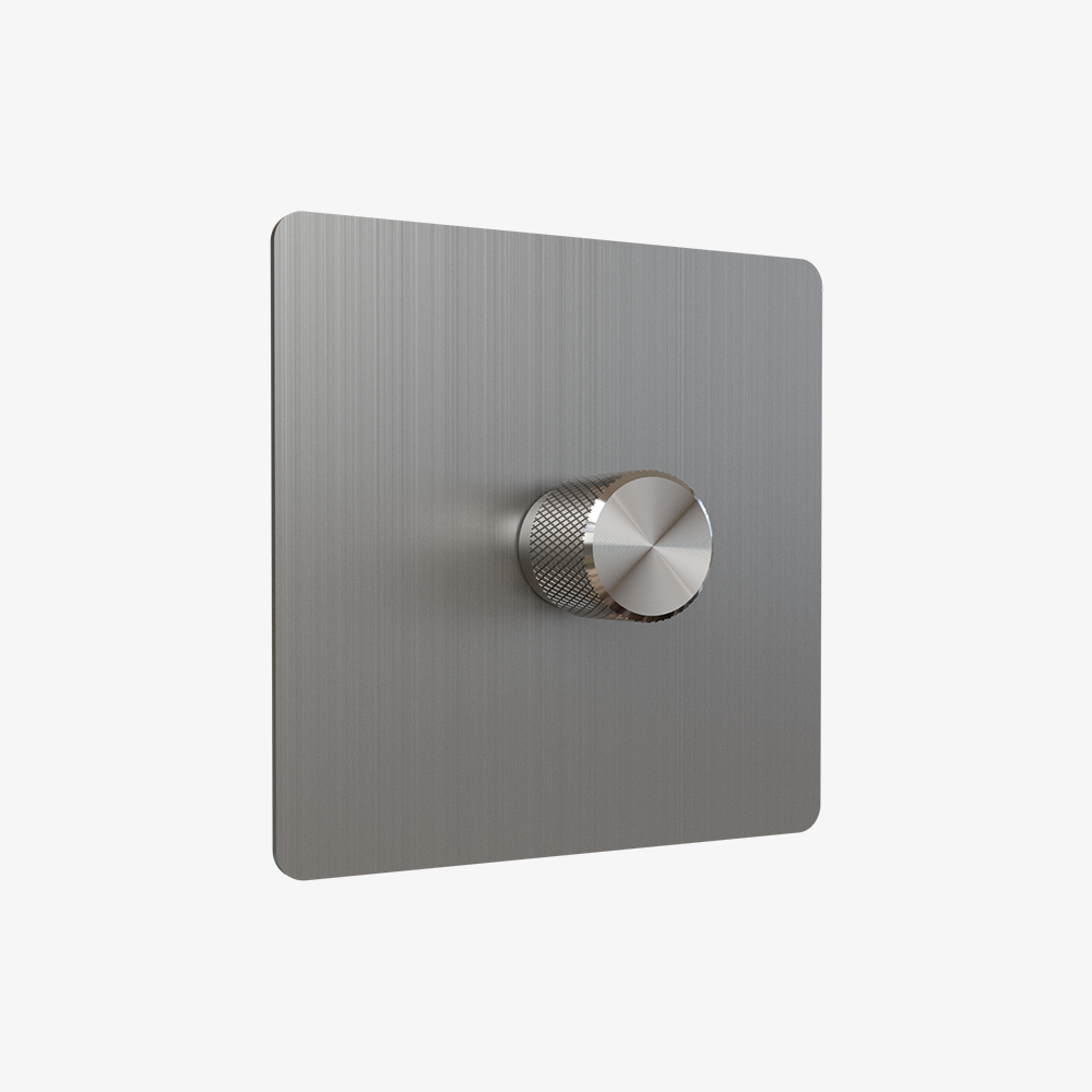 0-10V dimmer - Solid Stainless Steel 1-4 Gang