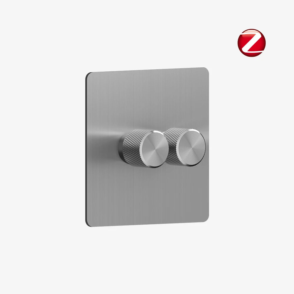 Zigbee Smart Dimmer Switch - Solid Stainless Steel 1-4 Gang