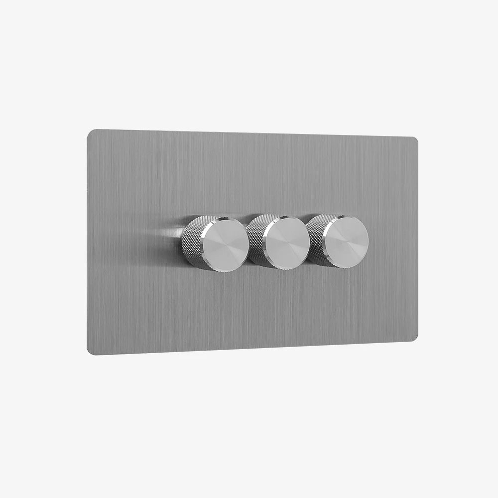 Multiway dimmer - Solid Stainless Steel 1-4 Gang