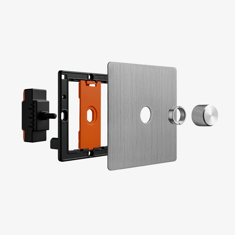 Zigbee Smart Dimmer Switch – Brushed Stainless Steel 1-4 Gang