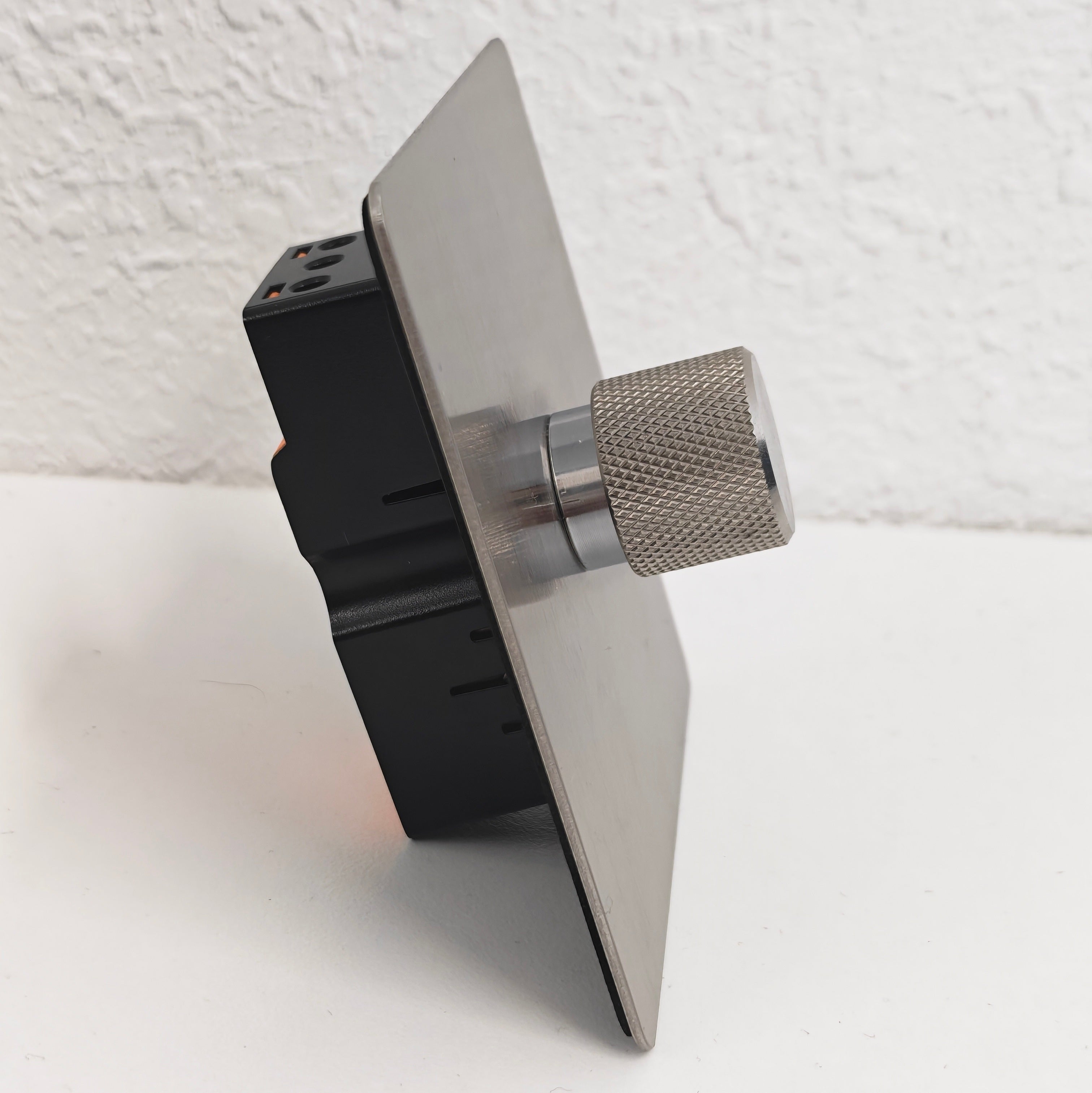Dimmer Switch – Brushed Stainless Steel (1–4 Gang)