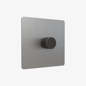 Dimmer Switch – Brushed Stainless Steel (1–4 Gang)