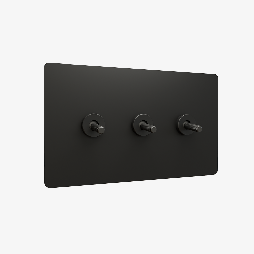 Zigbee Smart Toggle Light Switch-Matt Black 1-4 Gang