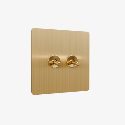 Zigbee Smart Toggle Switch-Brushed Brass（1-4G）