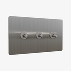 Zigbee Smart Toggle Light Switch-Stainless Steel 1-4 Gang