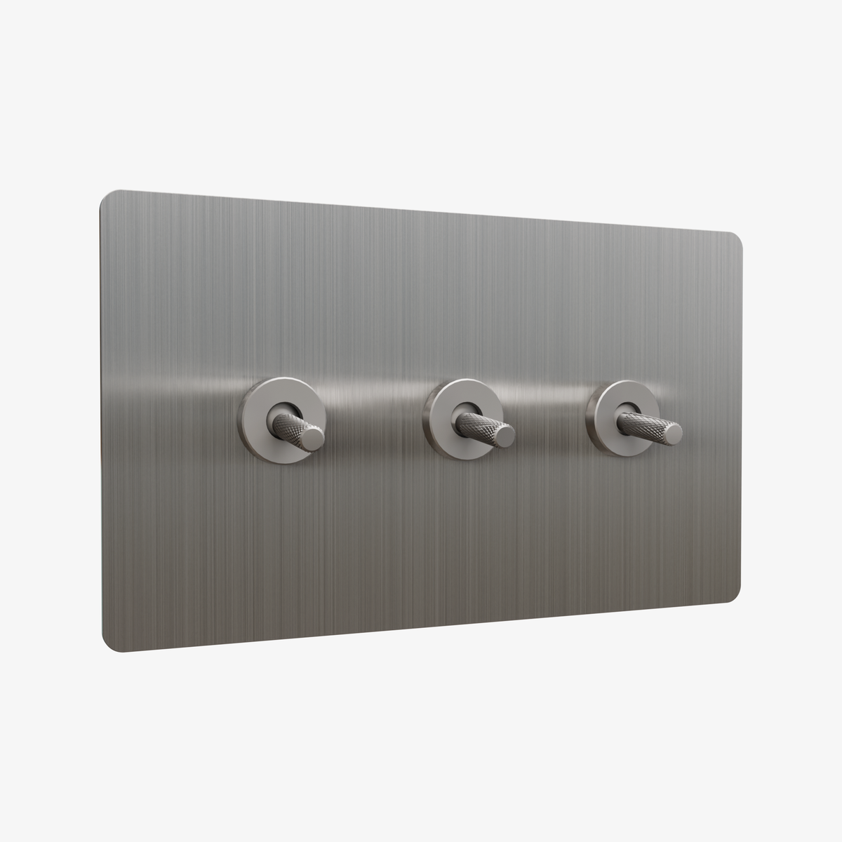 Zigbee Smart Toggle Light Switch-Stainless Steel 1-4 Gang