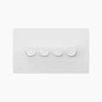 Zigbee Smart Dimmer Switch - Matt White 1-4 Gang