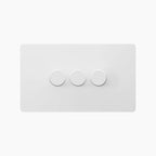 Zigbee Smart Dimmer Switch - Matt White 1-4 Gang