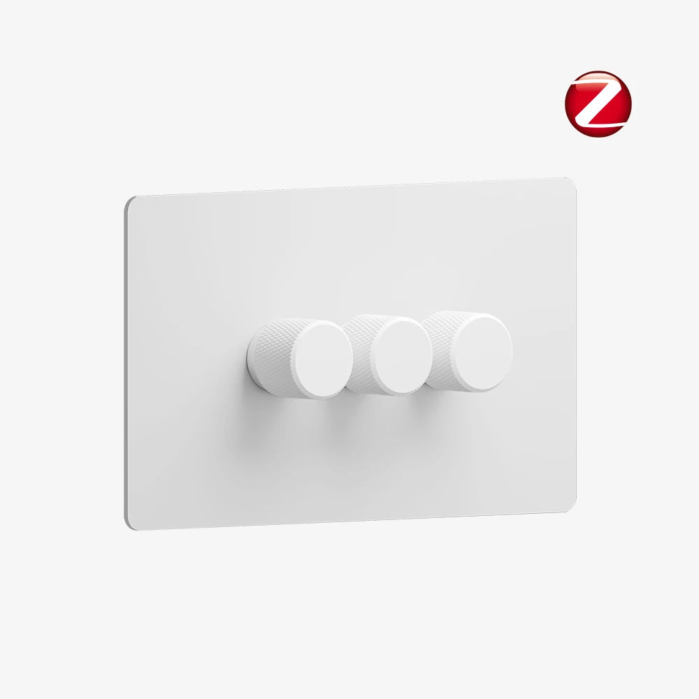Zigbee Smart Dimmer Switch - Matt White 1-4 Gang