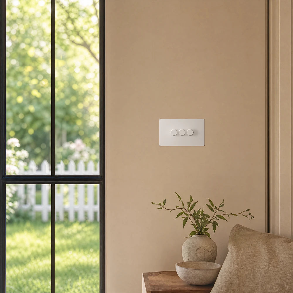 Zigbee Smart Dimmer Switch - Matt White 1-4 Gang