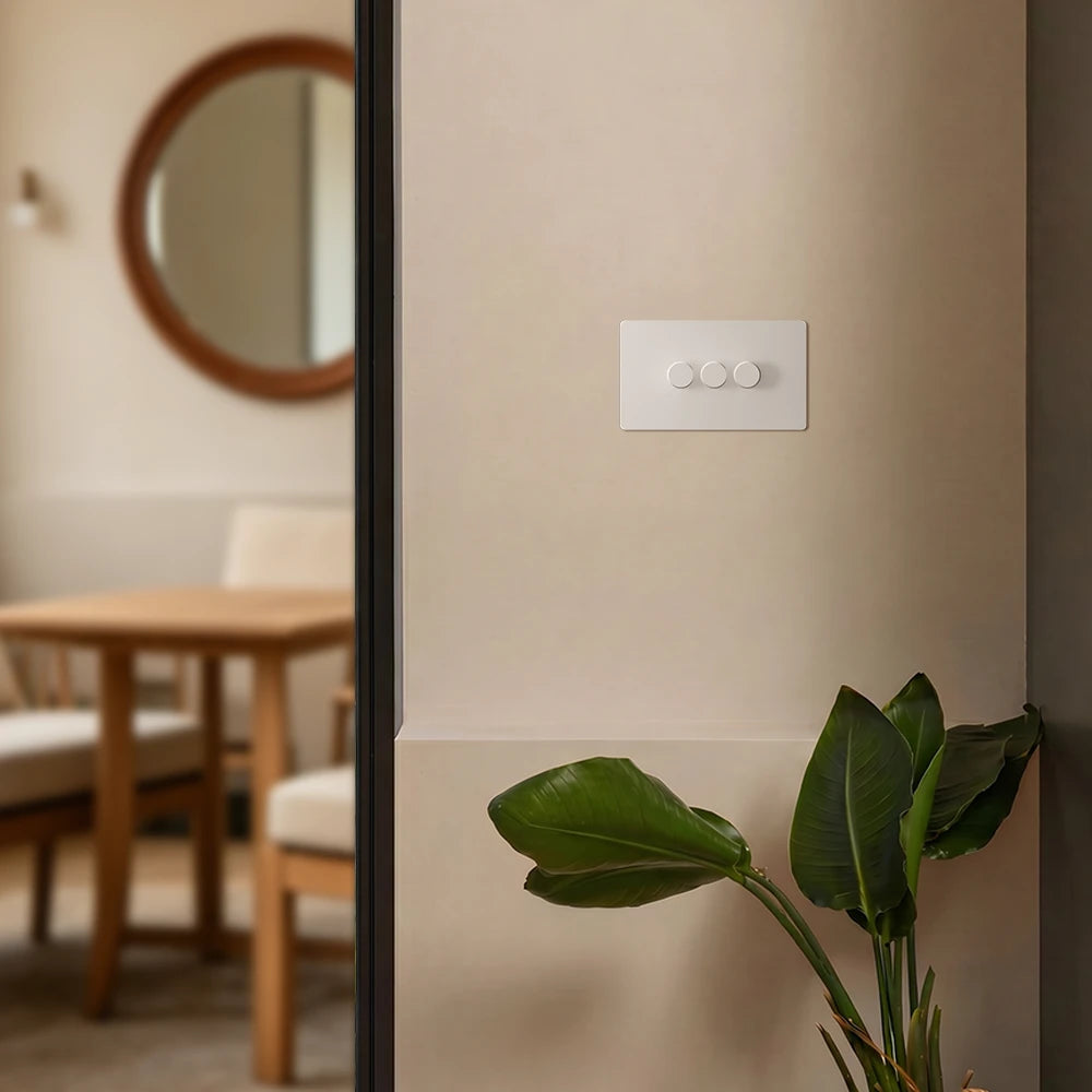 Zigbee Smart Dimmer Switch - Matt White 1-4 Gang