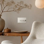 Zigbee Smart Dimmer Switch - Matt White 1-4 Gang