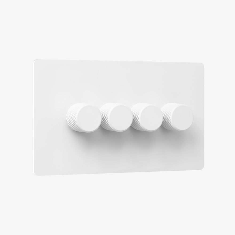 Multiway dimmer - Matt White 1-4 Gang