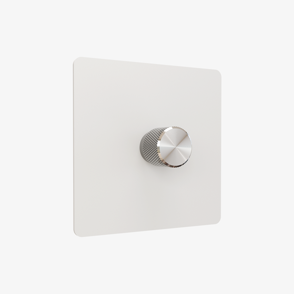 Dimmer Switch – Matt White (1–4 Gang)