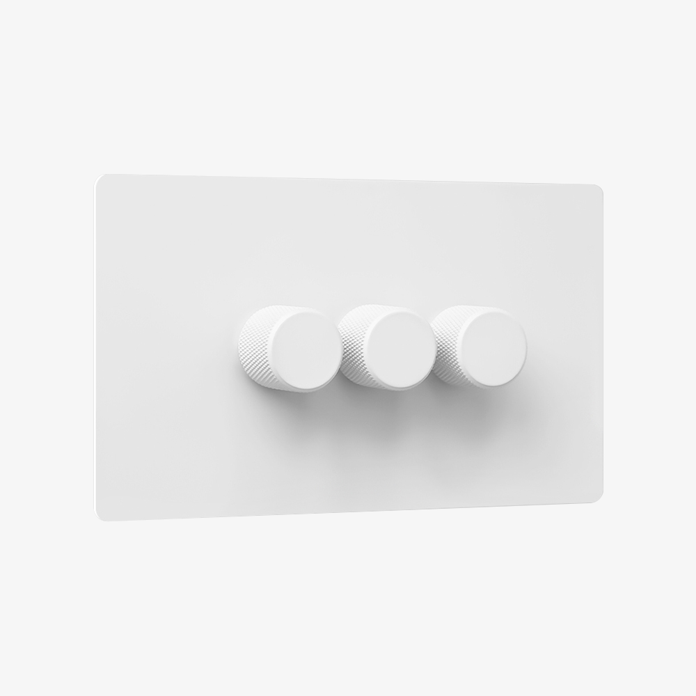 Multiway dimmer - Matt White 1-4 Gang