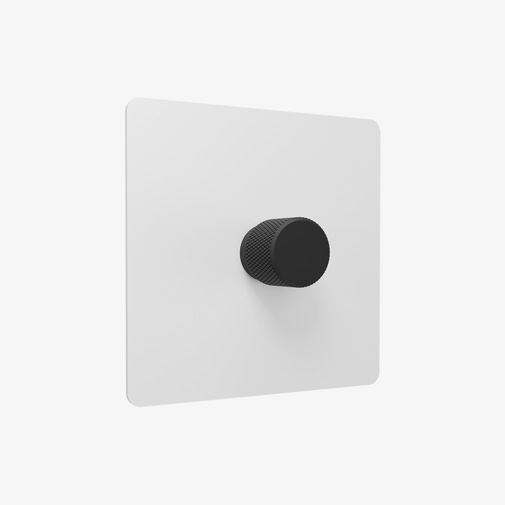 Dimmer Switch – Matt White (1–4 Gang)